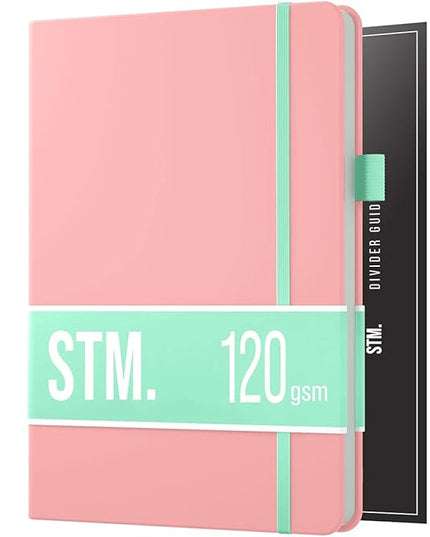 Bullet Dotted Journal Dot Grid Notebook | A5 Daily Journaling Notebooks for Personal Writing, Work, Women | 120gsm Thick Paper, Hard cover, Lay Flat Binding | 5x7 Journals Cuaderno Libretas de apuntes