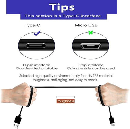 Wall Charger USB Type C Charging Cable Cord Fit for Remarkable 2 Tablet Remarkable Paper Pro, Nook GlowLight 4 BNRV1100 4e (2022) Plus 2024, Onn 11.6 Tab 8" Kids,Onn Pro 8", Pro 10.1",Surf 10.1”Tablet