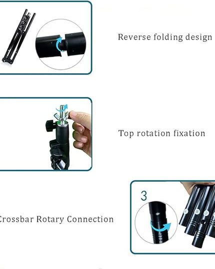 5x6.5ft Portable Green Screen Backdrop Kit with Stand - Includes Carry Bag & Clamps, Foldable Green ScreenBackground for Streaming, Video Recording, Zoom Meetings, Photography