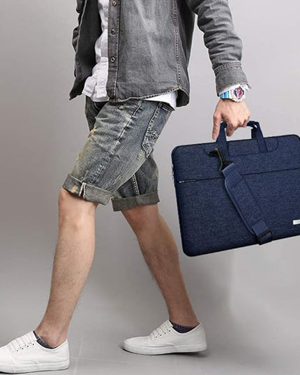 Laptop Shoulder Bag 13 13.3 14 Inch Case Compatible with MacBook Pro 14 2025-2021 M4/M3/M2/M1, Mac Air/pro 13-13.3 Inch and Most Popular 13-14 Notebooks,Spill-Resistant Briefcase,Dark Blue