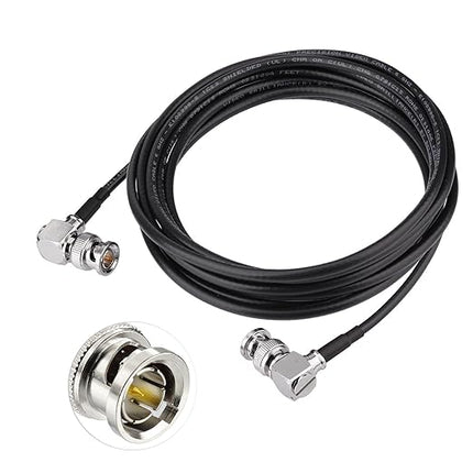 Superbat 3G/6G SDI Cable 10ft BNC Cable 75 ohm BNC Male to Male Right Angle Belden 1855A Support 3G-SDI/6G-SDI/4K Video for Monitor SDI 4K Video Camera Converter etc.