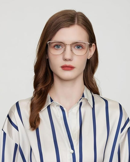 GUDVUE Blue Light Glasses, Computer/Gaming/TV/Phones Glasses for women, Anti Glare/UV400/Eye Strain