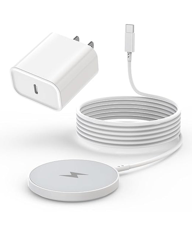 [Apple MFi Certified]Magnetic Wireless iPhone Charger Magsafe Charger,6FT 15W Fast Phone Charging Pad Wireless Magnetic Charge for iPhone 17/17Air/16 Pro Max/16 Plus/15 Pro Max/14/13/12/AirPods3/2/Pro