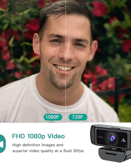 NexiGo N680 1080P Business Webcam with Microphone, Software and Privacy Cover, AutoFocus, Streaming USB Web Camera, for Online Class, Zoom Meeting Skype Facetime Teams, PC Mac Laptop Desktop