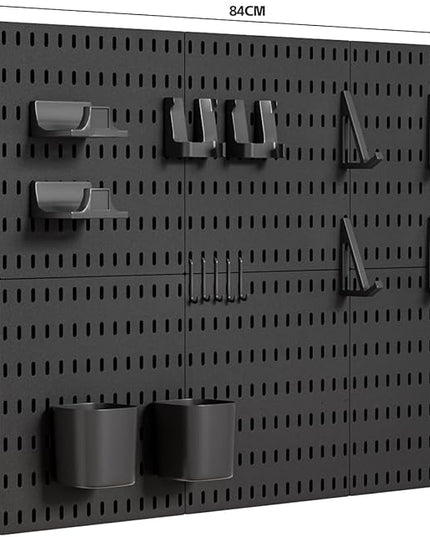 Gliging Controller and Keyboard Holder Wall Mount, Modular Gaming Pegboard with Accessories, Wall Organizer Peg Board for Keyboard Xbox PS5 PS4 Switch, Video Game Storage(33″×22″)