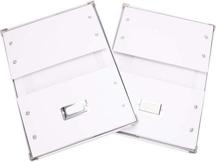 Snap-N-Store CD Storage Box - Pack of 1/2 - Durable Disc Holder with Lid to Store for Discs (2 Pack - Doublewide CD, White)