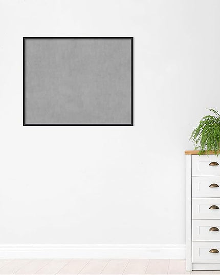 Amanti Art Black Framed Magnetic Board 33x41 X-Large Vision Board for use with Magnets, 100% Metal Sheet to Display Items as Office Decor or for Home Organization in mudroom, Kitchen or Kids Room