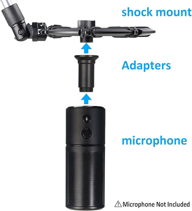 Razer Seiren X Shock Mount Reduces Vibration Noise Matching Mic Boom Arm Stand Compatible for Razer Seiren X Mic by YOUSHARES