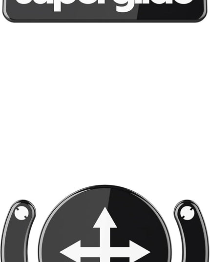Superglide Glass Mouse Skates for Logitech G Pro X Superlight (Type-S, Black) - Super Smooth Glide, Polished Edge, Durable Sole, Compatible with G Pro Superlight 2, Gaming Mouse Upgrade