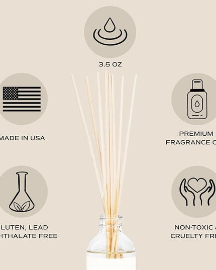 Sweet Water Decor Calm and Comfort Reed Diffuser Set | Lavender, Patchouli, Eucalyptus Spa Scented Diffusers | Air Freshener | Housewarming Gift | Aromatic Stress Relief