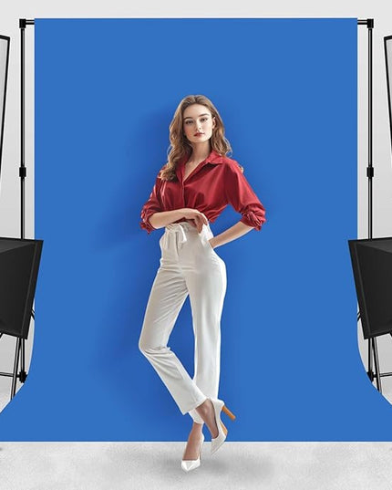 Photo Backdrop Blue Background Fabric Professional Photography 10x10ft Seamless Design Eliminates Wrinkles Ocean Theme Event Bachelor Party Decoration