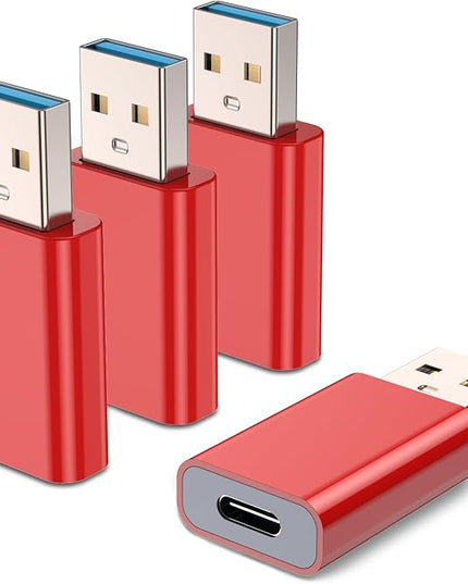 MOSWAG USB C Female to USB A Male Adapter, Compatible with Apple MagSafe Watch 9/8/7/SE/Ultra, iPhone 15/14/13/12 Mini/Pro/Max, iPad, Galaxy Note, Pixel, CarPlay, Wall Plug