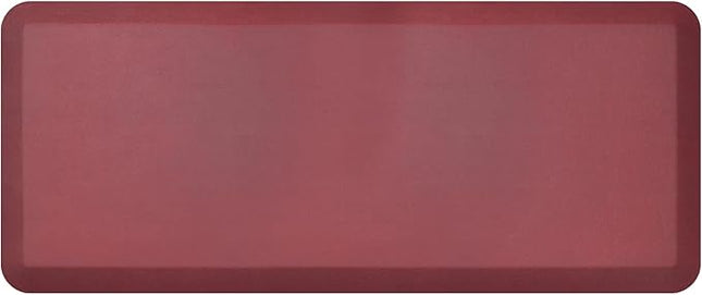 GelPro Stain Resistant Surface with 3/4 Thick Ergo-Foam Core for Health and Wellness, 20"x48", Leather Grain Cranberry