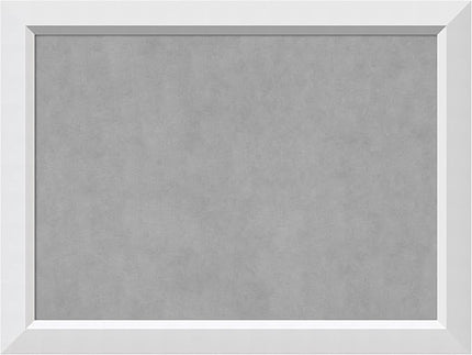 Amanti Art White Framed Magnetic Board 24x32 Medium Vision Board for use with Magnets, 100% Metal Sheet to Display Items as Office Decor or for Home Organization in mudroom, Kitchen or Kids Room