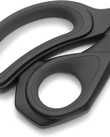 LIVINGO 2 Pack Sewing Fabric Scissors: Titanium Coated Forged Sharp Heavy Duty Shears All Purpose for Tailor Dressmaking Crafting Cutting Clothes Leather, 8.5" & 9.5", Black