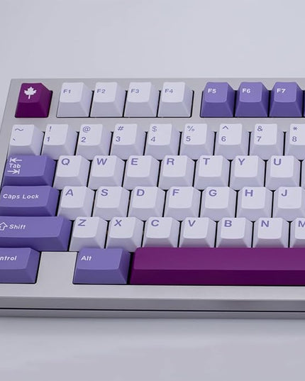 Sumgsn 160 Keys Doubleshot Keycaps Cherry Profile Tuzi Keycaps Set 7u Spacebar Fit for 61/64/87/104/108 Cherry Mx Switches ISO ANSI Layout Mechanical Keyboards Alice Keyboards