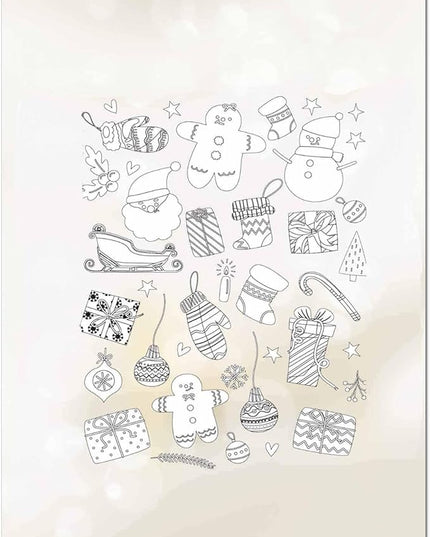 DUGUTUL Thick Christmas Stationery Paper, Holiday Letters, Printer Paper, 48 Sheets, 8.5 x 11 Inch (D-1)