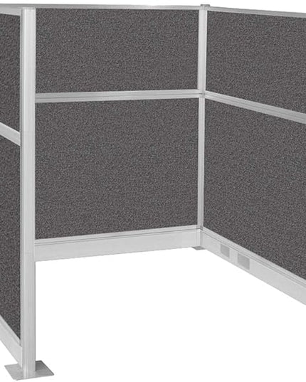Versare Pre-Configured Hush Panel Electric Cubicle | Workstation Divider Walls | Cubicle Privacy Panels | Office Partition Walls