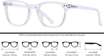 ANDWOOD Blue Light Blocking Glasses Women Men Computer Small Face Clear Bluelight Blocker Eyeglasses Frame