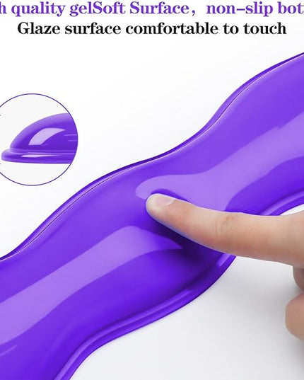 Gel Wrist Rest for Keyboard and Mouse, Wrist Rest for Keyboard, Mouse Wrist Support, Pain Relief, Cool Touch, Non-Skid, Keyboard and Mouse Wrist pad Set