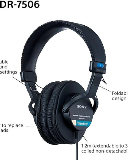 Sony MDR7506 Professional Large Diaphragm Headphone