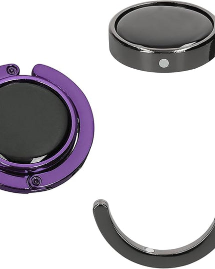 kwmobile Purse Hanger for Table (Set of 2) - Purse Hook for Table - Folding Handbag Hanger - Portable Bag Holder