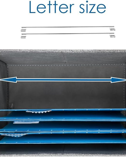 PRANDOM File Organizer Box - Set of 4 Collapsible Decorative Linen Filing Storage Hanging File Folders with Lids Office Cabinet Letter Size Purple (14x9.3x10.8 inch)