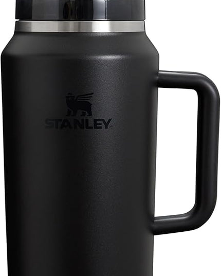STANLEY Quencher H2.0 Tumbler with Handle & Straw 64 oz | Flowstate 3-Position Lid | Large Capacity for Travel & Sports | Insulated Stainless Steel Cup | BPA-Free | Black 2.0