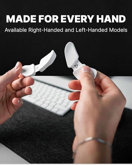 DELTAHUB Carpio 2.0 - Right-Handed Truly Ergonomic Wrist Rest for Mouse, Carpal Tunnel Support, Pain Relief, Anti-Fatigue, Easy Glide, Sleek, Office, Computer, Laptop, Gaming - Large, Black