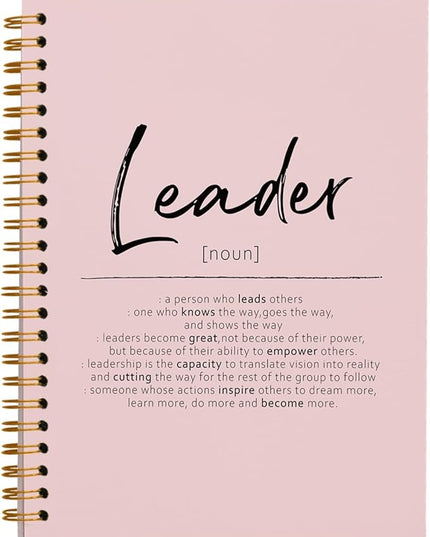 OXW Blush Notebooks for Work, Leadership Gifts Office Work Notebook Journal for Writing Meeting Note Taking, Thank You Appreciation Gifts for Women Men Leader Mentor Boss Manager Principal, 5.5"x8.3"