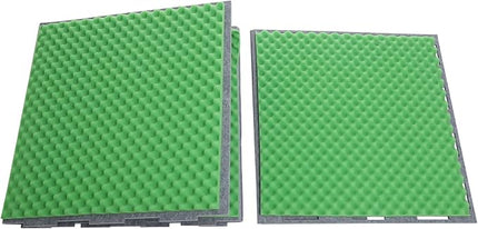 Desktop Soundproof Cover 31" H X 31" W X 31" L Recording Booth Portable Vocal Recording Booth with Double Sound Insulation Vocal Sound Absorbing Shield for Recording Studios, Offices（Green+Gray）