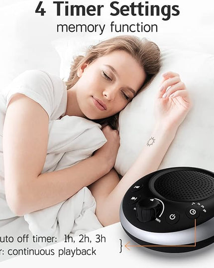Sound Machine Loud White Noise Machine Nonstop Brown Noise Sleep Machine 30 Soothing Sounds for Baby Kids Adults Pink Noise Sounds Machine 36-Level Vol 4 Timer Memory Function for Home Travel Office
