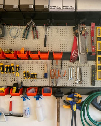 Ultrawall 2 Pcs Metal Pegboard Wall Panels, Peg Boards for Garage Tool Storage