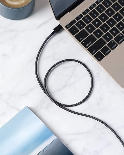 Anker Cable [2 Pack 6ft], USB A to USB C Cable for iPhone 17 Series,Samsung Galaxy S10 S10+, LG V30, Beats Fit Pro and More (Black).
