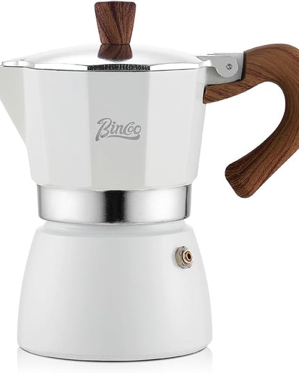 Bincoo Espresso Maker Stovetop,Camping Moka Pot 2 Cup/120ML,Stove Top Espresso Italian Coffee Maker,Easy to Use