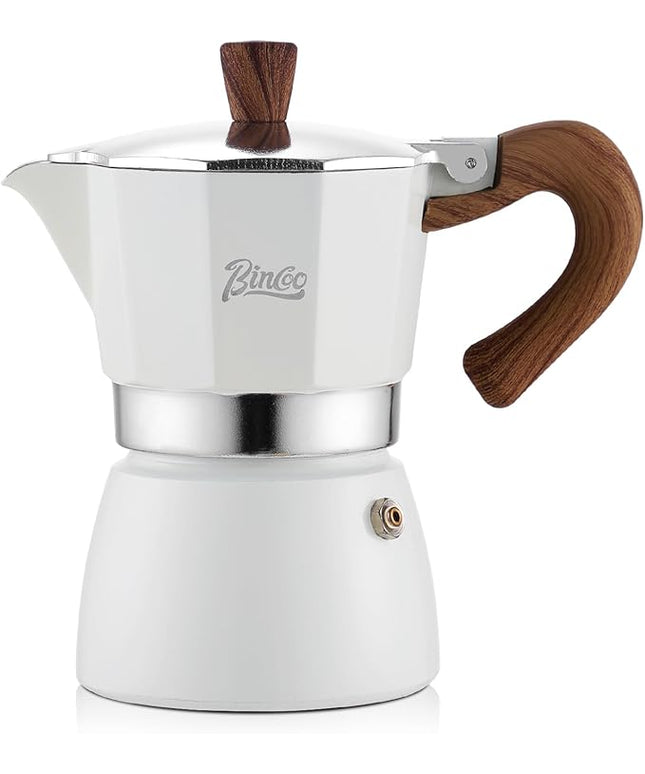 Bincoo Espresso Maker Stovetop,Camping Moka Pot 2 Cup/120ML,Stove Top Espresso Italian Coffee Maker,Easy to Use