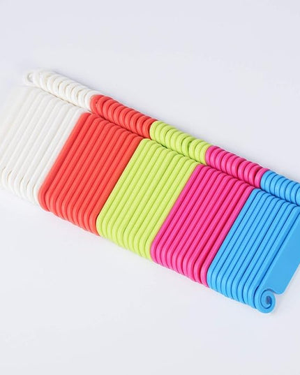 Mudder 100 Pieces Cable Tags Management Tags Multicolor Cable Cord Wire Labels Hook and Loop Wire Identification Labels for USB Computer Phone Charger