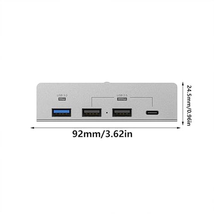 10Gbps USB Dock with Fastener USB C Adapter 4 Port Aluminum Housing USB 3.1 Docking Station for Desk