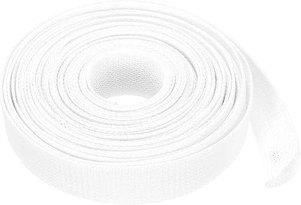 uxcell Expandable Sleeving, 1-inch 25ft Cable Sleeve, White