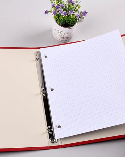 KAISA Graph Paper Filler Paper, 8"x10.5" 4x4 Graph/Quad Rule Filler Paper 3-Hole Punched 1/4inch Grid Paper Loose-Leaf Paper for 3-Ring Binders,150sheet/pack, 3pack F15001Q