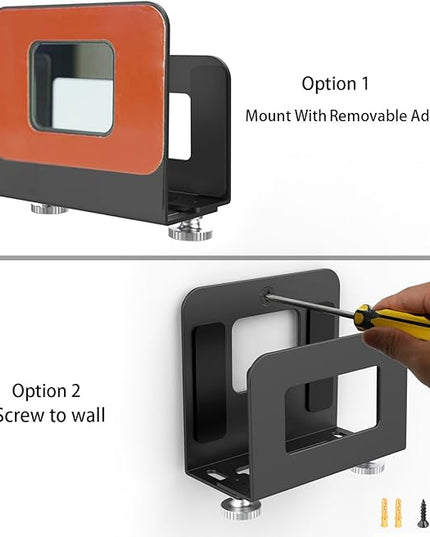 Monzlteck Adjustable Small Device Wall Mount Holder for Apple TV,ROKU,Router,Modem and Other Media Players