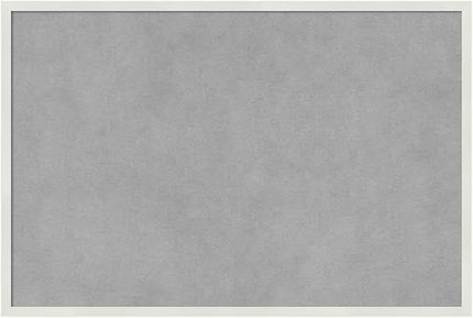Amanti Art White Framed Magnetic Board 13x19 Small Vision Board for use with Magnets, 100% Metal Sheet to Display Items as Office Decor or for Home Organization in mudroom, Kitchen or Kids Room