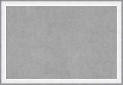 Amanti Art White Framed Magnetic Board 27x39 Large Vision Board for use with Magnets, 100% Metal Sheet to Display Items as Office Decor or for Home Organization in mudroom, Kitchen or Kids Room