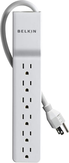 Belkin 6-Outlet Home and Office Power Strip Surge Protector, 4ft Cord