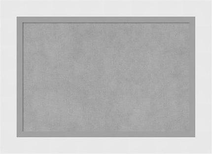 Amanti Art White Framed Magnetic Board 16x22 Small Vision Board for use with Magnets, 100% Metal Sheet to Display Items as Office Decor or for Home Organization in mudroom, Kitchen or Kids Room
