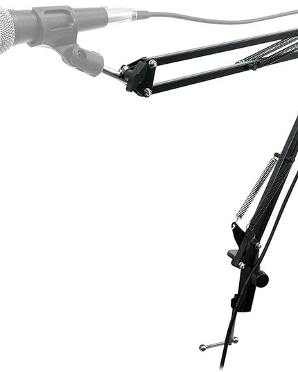 Rockville Microphone Boom Arm Studio Podcast USB Mic Stand+Desk Clamp (30")