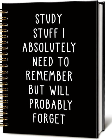 LIANGW Funny Notebooks for Work, School Stuff Journal for Women & Men, College Ruled Journaling Notebook for Writing, School Supplies for Teen Girls, 5.5x8.3 Inch