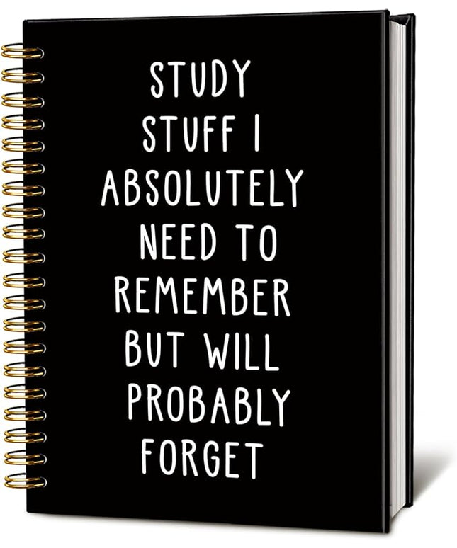 LIANGW Funny Notebooks for Work, School Stuff Journal for Women & Men, College Ruled Journaling Notebook for Writing, School Supplies for Teen Girls, 5.5x8.3 Inch