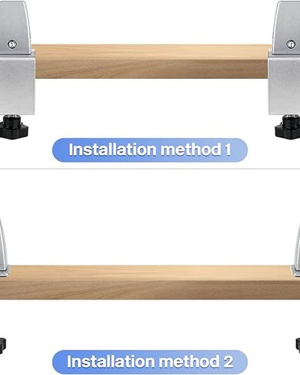 4 Packs Sneeze Guard Support, Aluminum Adjustable Partition Clamp, Acrylic Desk Divider Support, Desk Shield Clamp Privacy Panel for Counter