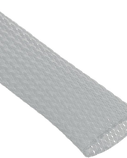 uxcell Expandable Sleeving,1 3/16-inch 25ft Cable Sleeve, Gray